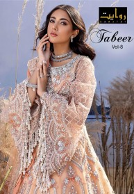 Rawayat Tabeer Vol 8 Butterfly Net Salwar Suits